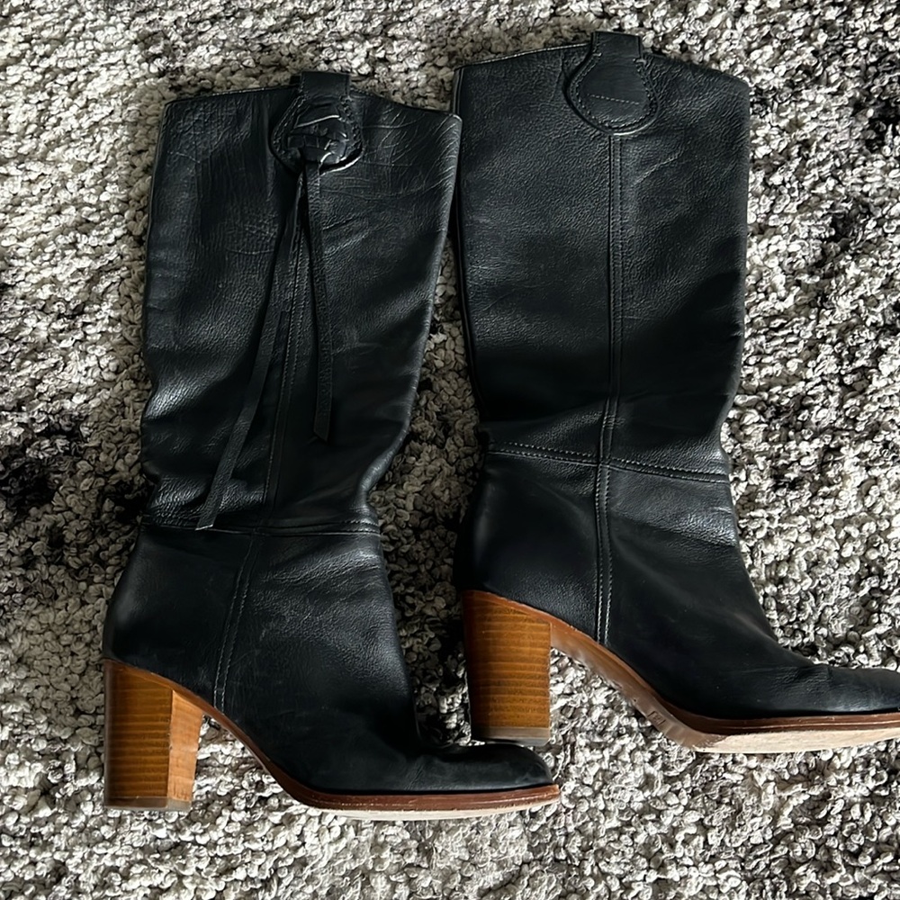 Coach leather Selena calf boots